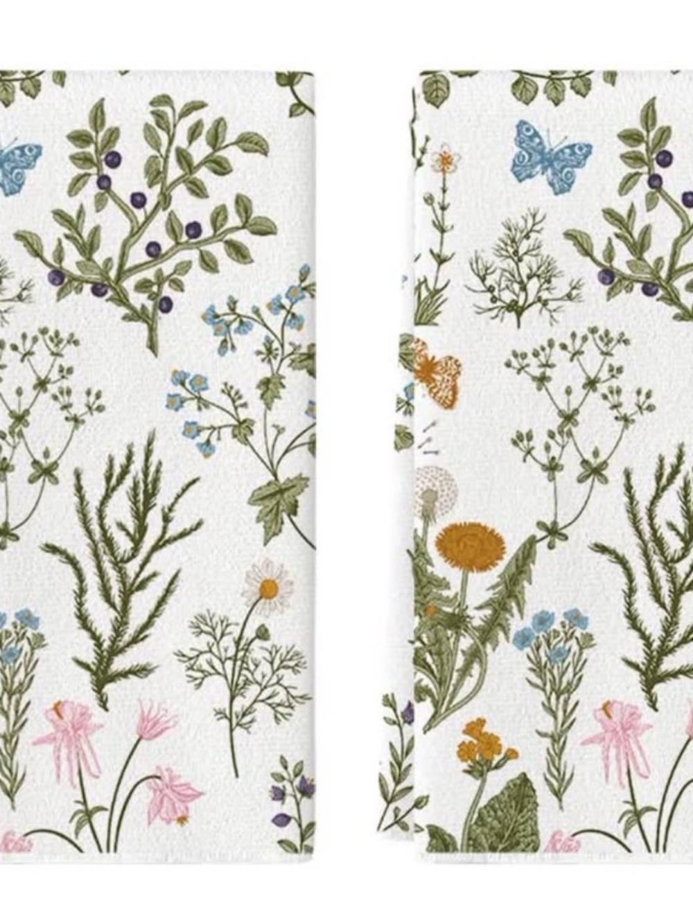 Floral kitchen towels
